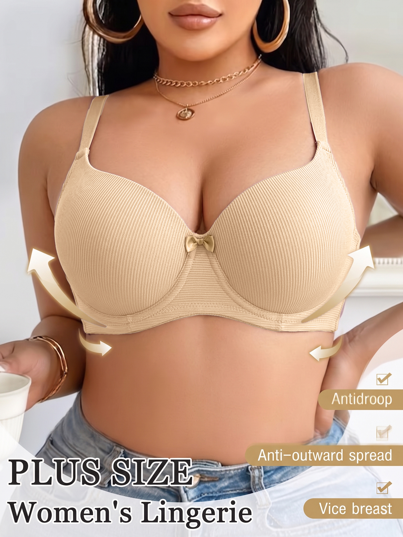 Plus Size Anti-Sagging Women B - Minimizer Bra Women recension och pris
