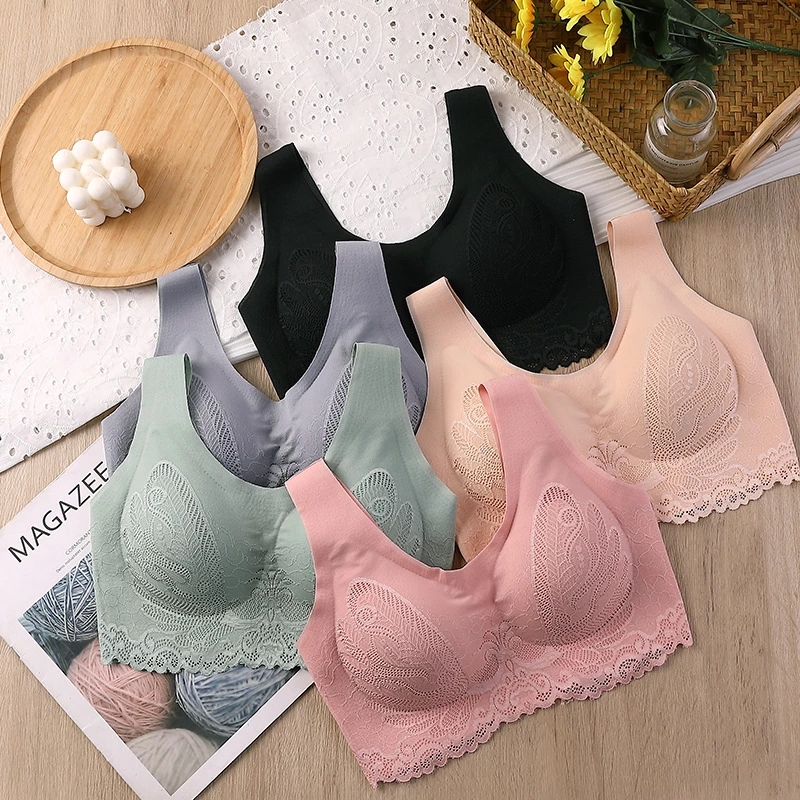 Breathable Latex Bra Seamless  - Sleep Bra Bralette recension och pris