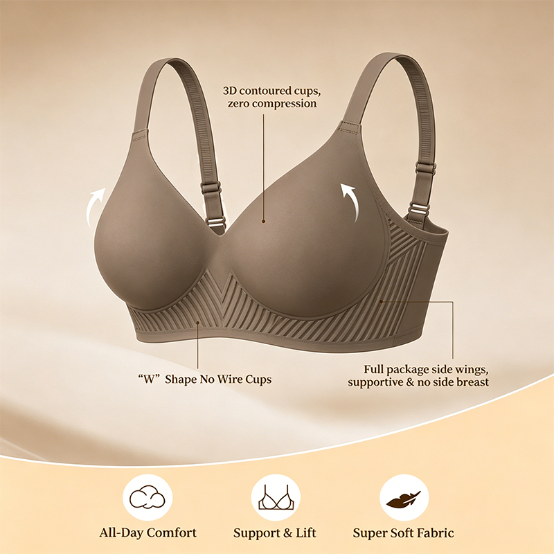 Full Coverage Push Up Jelly Su - Underwire Bra Padded recension och pris