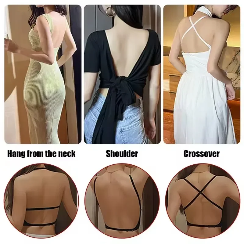 Women Invisible Bra Deep U Plu - Backless Bra Sticky recension och pris