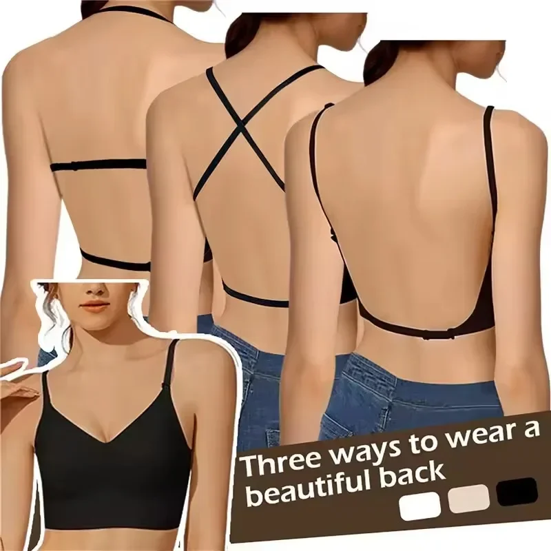 Women Invisible Bra Deep U Plu - Backless Bra Sticky recension och pris