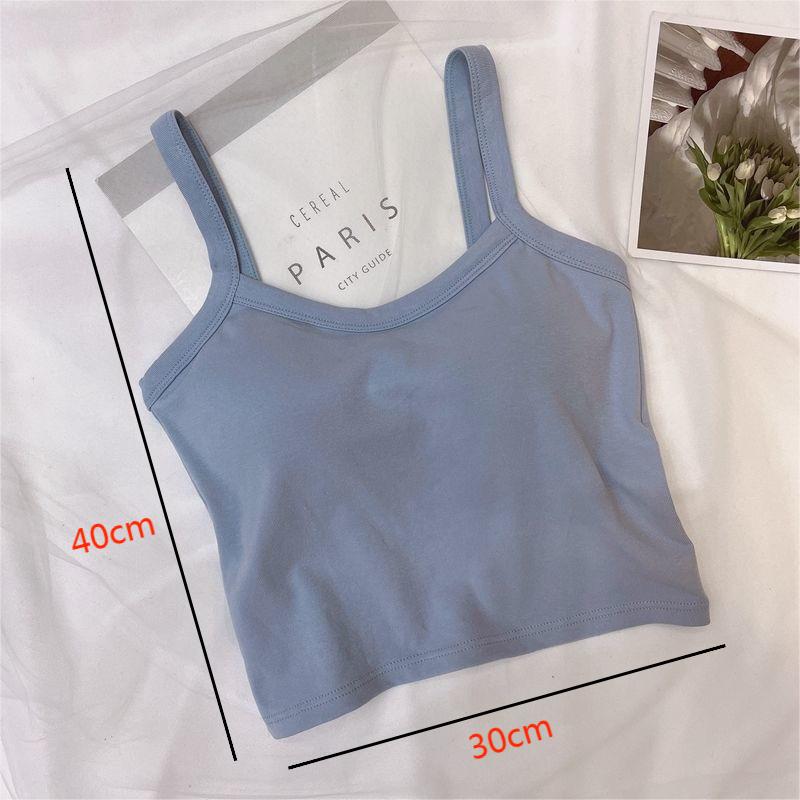 Crop Top Women Sexy Sleeveless - T Shirt Bra Seamless recension och pris