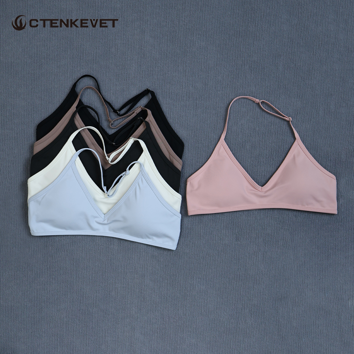 Women's Summer Halter Neck Pad - Sports Bra Racerback recension och pris