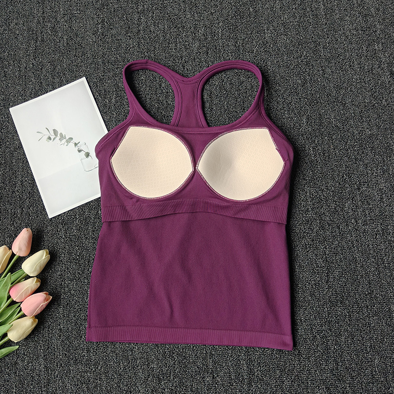 Summer Women's Yoga Camisole S - T Shirt Bra Seamless recension och pris