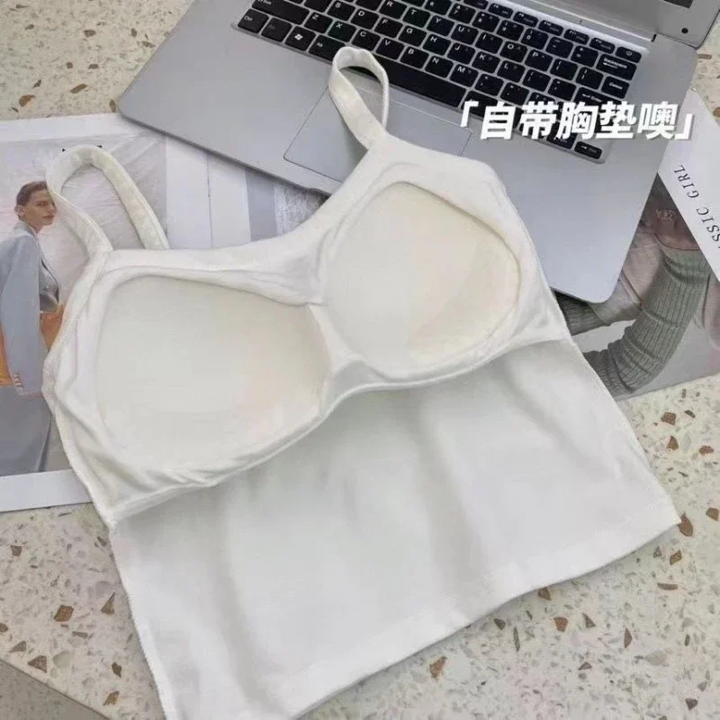 Sexy Sleeveless Crop Top for W - T Shirt Bra Seamless recension och pris