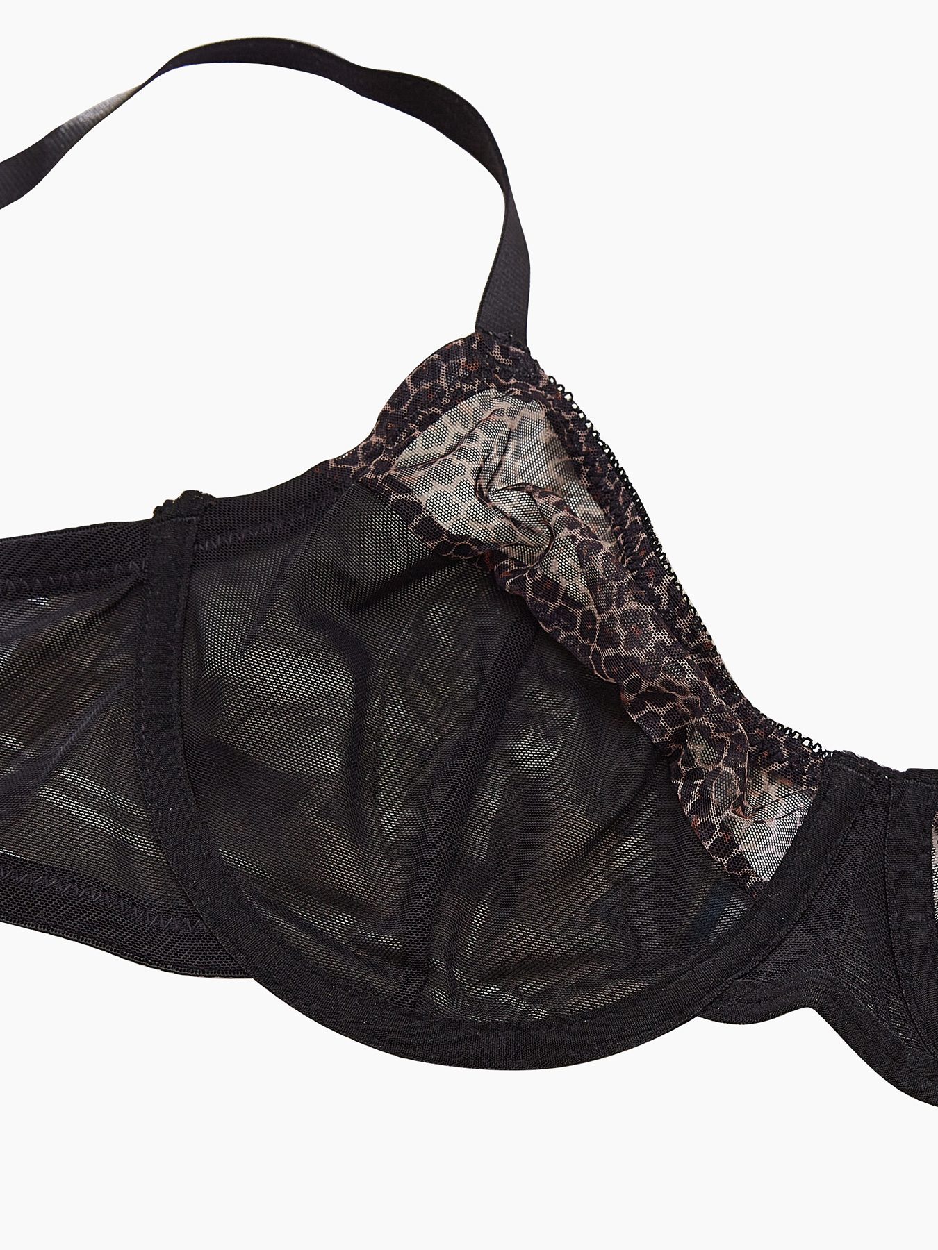 Plus Size Sexy Leopard Print & - Sheer Bra Lace recension och pris