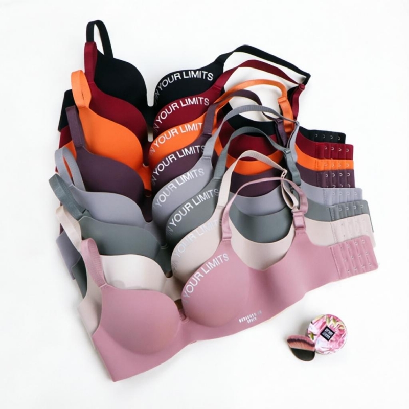 Simplicity Letters Printed Bra - Cotton Bra Everyday recension och pris