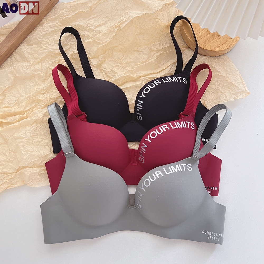 Simplicity Letters Printed Bra - Cotton Bra Everyday recension och pris