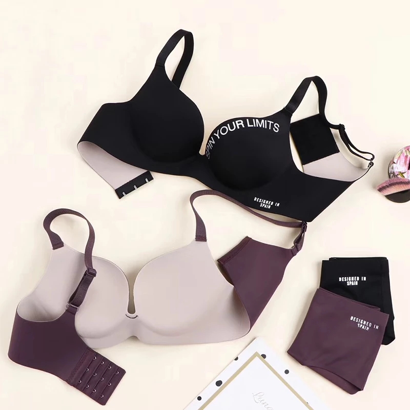 Simplicity Letters Printed Bra - Cotton Bra Everyday recension och pris