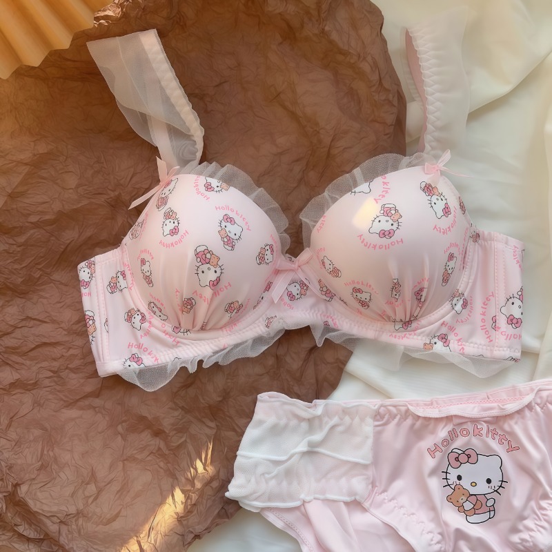 Sanrio Cute Japanese Bra Hello - Lace Bralette Set recension och pris